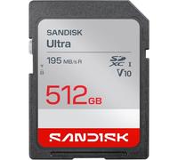 SANDISK Ultra SDXC Tarjeta UHS-I de 512 GB (hasta 195 MB/s de Velocidad de Lectura, vídeo en Full HD, V10, U1, C10) SANDISK Memory Zone App