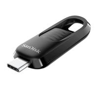 SanDisk Ultra Slider Pendrive 1 TB Memoria USB Type-C, Unidad Flash, de alta velocidad hasta 400 MB/s, USB 3.2 Gen 1, Conector retráctil, Almacenamiento, acceso y transferencias más ágiles, Negro