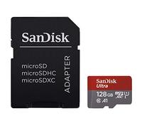SanDisk Ultra - Tarjeta de memoria microSDHC UHS-I de 128 GB con adaptador SD, velocidad de lectura hasta 80 MB/s, Clase 10
