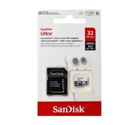 SanDisk Ultra - Tarjeta de memoria microSDHC UHS-I de 32 GB con adaptador SD, velocidad de lectura hasta 80 MB/s, Clase 10