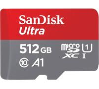 SanDisk Ultra Tarjeta Micro SDXC 512 GB + adaptador SD (Compatibles con tabletas y móviles Android, UHS-I, hasta 150 MB/s, Video Full HDD, Clase A1 de rendimiento, Class 10, U1)