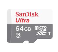 SanDisk Ultra tarjeta microSDXC 64 GB Clase 10 con adaptador (SDSQUNR-064G-GN3MA)