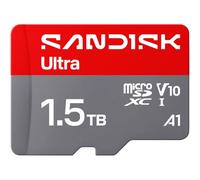 SANDISK Ultra Tarjeta microSDXC UHS-I + SD Adapter, 1.5 TB (hasta 195 MB/s de Velocidad de Lectura, vídeo Full HD, V10, U1, C10, A1) para teléfonos Inteligentes y tabletas, cámaras y portátiles