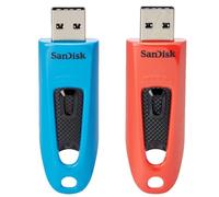 SanDisk Ultra unidad flash USB 64 GB USB tipo A 3.2 Gen 1 (3.1 Gen 1) Azul, Rojo