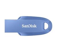 SanDisk Unidad Flash USB 3.2 Ultra Curve de 128 GB, Memoria USB de hasta 100 MB/s de Velocidad de Lectura, Software de recuperación de Datos RescuePRO, Bucle para Llavero, Azul Marino