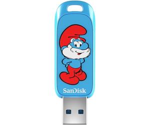 SanDisk Unidad flash USB de 128 GB, edición Papa Smurf, hasta 130 MB/s, USB tipo A, para consolas de juegos y computadoras, SDCZIS-128G-G46