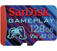 SanDisk128GB Gameplay Tarjeta Micro SD para Dispositivos de Juego móviles y Consolas portátiles, hasta 190 MB/s, de Lectura, AAA-/3D-/VR-Grafik, 4K-UHD-Videos, A2, U3, V30