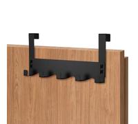 Sandiyago Perchero de puerta para colgar, estable gancho para puerta para colgar, gancho de metal mate, gancho flexible para puerta que ahorra espacio con antideslizante para toda la vivienda, 31 cm