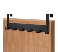 Sandiyago Perchero de puerta para colgar, estable gancho para puerta para, de metal mate para colgar ropa, gancho flexible que ahorra espacio con antideslizante para toda la vivienda (1, 43CM)