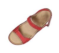 Sandls Outdoor Solid Open Shoes Femen's Beach Ladies The Causal Women's Casual Shoes (Red, 37)