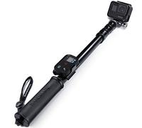 SANDMARC Pole - Metal Edition: 38-127 cm Aluminio Palo (Stick) para GoPro Hero 13,12,11,10,9, 8, MAX, 7, 6, 5, 4, Session, 3, 2, HD y Osmo Action -con Clip Remoto (Montaje)