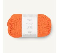 SANDNES GARN Tykk Line - Ovillo de lana (50 g, 60 m), color naranja
