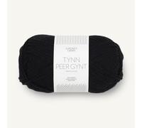 Sandnes Garn Tynn Peer Gynt 1099 Svart 50 g