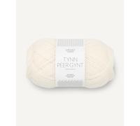 Sandnes Garn Tynn Peer Gynt 205 m col. 1002 hvit 50 g