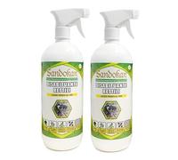 Sandokan, 2 ahuyentadores de reptiles en spray de 1 litro, repelente para geckos, lagartos y serpientes, disuasor olfativo natural para exterior e interior, seguro para animales, no mancha, fabricado