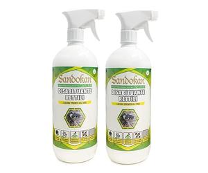 Sandokan, 2 ahuyentadores de reptiles en spray de 1 litro, repelente para geckos, lagartos y serpientes, disuasor olfativo natural para exterior e interior, seguro para animales, no mancha, fabricado