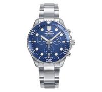 Sandoz Reloj Hombre 83021-37 Sport Cronógrafo Acero Esfera Azul 42 mm Zafiro 200M