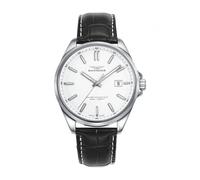 Sandoz Reloj Reloj Hombre 83005-07 Casuel Piel Negra Acero y Zafiro 83005-07 Swiss Made
