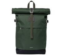Sandqvist - Ciclismo urbano - Icon Rolltop Backpack 14" Dawn Green/Dark Brown Leather de Cuero - Caqui Caqui one size