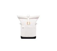 Sandqvist Mochila Icon Rolltop de 14", 23 l, blanca, mochila para portátil, compartimento para portátil de 14", resistente al agua, materiales reciclados