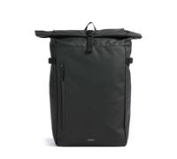 Sandqvist Stream L Mochila roll-top negro, fibra sintética, unisex, 17L