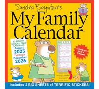 Sandra Boynton's 17-Month 2025-2026 My Family Wall Calendar
