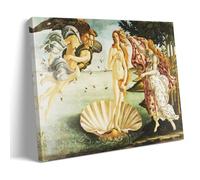 Sandro Botticelli - Póster clásico de Nascita Di Venere para pared, lienzo impreso, obras de arte para dormitorio, sala de estar, 60 x 90 cm