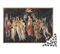 Sandro Botticelli Puzzle, Pintura al óleo Dibujos, The Spring Puzzle De 1000 Piezas para Adolescente, Pinturas Mundialmente Famosas Rompecabezas, Reunión Familiar Juguete 1000pcs