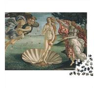 Sandro Botticelli Puzzles para Adultos, Rompecabezas Pinturaarte De Madera De 1000 Piezas, Rompecabezas The Birth of Venus De Madera, Obra De Arte De Juego De, Museo Decoración del Hogar