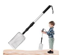 Sandsand - Pala de dientes de metálico, extensible, con mango ajustable, colector de ligero para hallazgos de playa, reunión de, remaches de conchas, accesorio de aventura costera