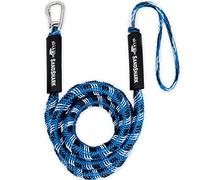 SandShark - Línea de Muelle elástica de Anclaje Premium de 7 a 14 pies. Accesorios para Barcos, línea de Anclaje elástica Que Absorbe los Golpes en Anclajes y muelles con Clip de Acero Inoxidable