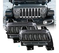 SANDSIS LED Intermitentes Laterales Lámpara Señal Giro Dinámica LED Para Coche Para Jeep Wrangler JL 2018-2019 Para Gladiator JT 2020 (versión No Deportiva)