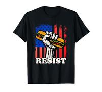 Sandwich Activism USA Flag Protest Fist Humor Men Women Camiseta