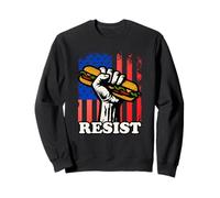 Sandwich Activism USA Flag Protest Fist Humor Men Women Sudadera