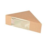 'Sandwich Cajas, cartón con ventana de PLA "Pure 12,3 cm x 12,3 cm x 5,2 cm