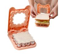 Sandwich Cutter and Sealer, Bread Maker Cutter Stamps, Sandwich Making Cutter, Cookie Maker Cutter, Sandwich Sealer for Kids, Picnic Sandwich Cutter, for Sandwiches, Cookies, Dough, Panqueques