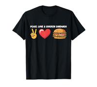 Sándwich de Amor y Pollo de Paz, sándwich de Amor Divertido Camiseta