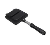 Sándwich de doble cara sartén para hornear antiadherente fabricante de queso a la parrilla sartén para freír para el hogar sellado de borde desmontable para el desayuno de la