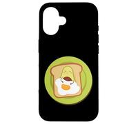 Sandwich de Huevo Tostado de Aguacate AVO Pan Lindo Aguacate Kawaii Carcasa para iPhone 16