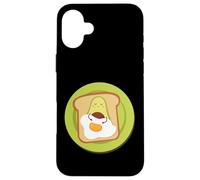 Sandwich de Huevo Tostado de Aguacate AVO Pan Lindo Aguacate Kawaii Carcasa para iPhone 16 Plus
