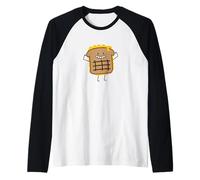 Sándwich de Queso a la Parrilla y Pan Tostado con Queso Cheddar Camiseta Manga Raglan