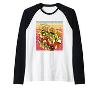 Sándwich Divertido Amante de la Comida rápida Vintage Chicas Camiseta Manga Raglan