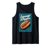 Sándwich Italiano de Salchichas y pimientos Camiseta sin Mangas