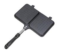Sandwich Maker, Bread Toaster, 14.17x9.84in Grill Pan, Double Panel, Non-Stick Portable for Cheese Melting, Outdoor Cooking, Stove Use, Camping Gear, Quick Meals, Compact Press, Heat Handle