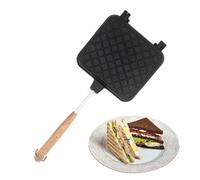 Sandwich Maker de desayuno | Prensa de sándwich de queso a la parrilla con mango extraíble | Camping Maker para queso a la parrilla y sándwiches tostados, prensa de sándwich caliente resistente al