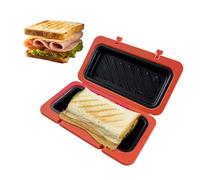 Sandwich Maker Press - Microwave Silicone Grilled Cheese Toaster Non Stick Heat Resistant Stackable Food Tray Sandwich Cooker Press | Breakfast Dorm Camping RV Picnic Party Gathering U