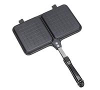 Sandwich Maker, Press Toaster Sandwich, Compact Bread Toaster, tamaño alrededor de 36 x 25 cm portátil con asa para camping, hogar, cocina al aire libre