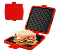 Sandwich Maker Press - Tostadora portátil antiadherente para comida rápida, queso para barbacoa con platos fáciles de , aperitivos Breakfast para casa apartamento Dorm, diseño compacto para
