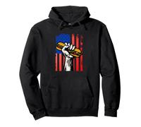 Sandwich USA Flag Protest Fist Humor Men Women Sudadera con Capucha