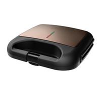 Sandwichera Black & Decker 750 W 2 Placas Acero Inoxidable Mango Frío